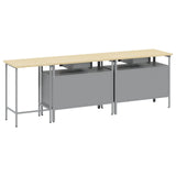 Set banco da lavoro con cassetto 3 pcs Rosso e Grigio