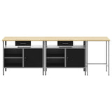 Set banco da lavoro con cassetto 3 pcs Rosso e Grigio