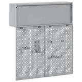 Set di armadi per attrezzi con lo scaffale 3 pcs Nero