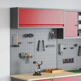 Set di armadi per attrezzi con lo scaffale 3 pcs Rosso