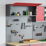 Set di armadi per attrezzi con lo scaffale 3 pcs Rosso