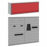 Set di armadi per attrezzi con lo scaffale 3 pcs Rosso