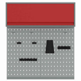 Set di armadi per attrezzi con lo scaffale 3 pcs Rosso