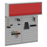 Set di armadi per attrezzi con lo scaffale 3 pcs Rosso