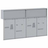 Set di armadi per attrezzi con lo scaffale 6 pcs Nero