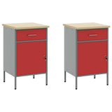 Set di mobili da lavoro con cassetto con blocco 6 pcs Rosso