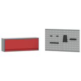 Set di mobili da lavoro con cassetto 5 pcs Rosso