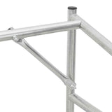 vidaxL Rastrelliera Legna con Copertura Antipioggia Acciaio Zincato