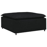 Divano Modulare Poggiapiedi Modulo Nero 100x100x48 cm