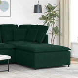 Modulo Poggiapiedi Divano Modulare Verde Scuro 100x100x48 cm