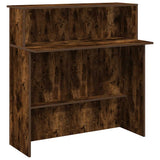 Banco Reception Rovere Fumo 100x50x103,5cm in Legno truciolato