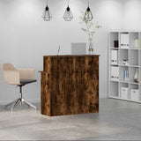 Banco Reception Rovere Fumo 100x50x103,5cm in Legno truciolato