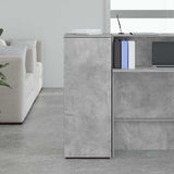 Mobile Portaoggetti Grigio Cemento 40x45x103,5 cm in Truciolato