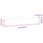 Bordure per Prato 10 pz 15x103 cm Acciaio Zincato