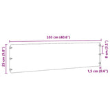 Bordure per Prato 20 pz Bianchi Acciaio Laminato a Freddo