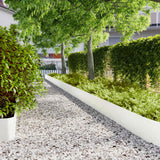 Bordure per Prato 20 pz Bianchi Acciaio Laminato a Freddo