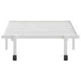 Giroletto senza Materasso Pieghevole Bianco 90x200 cm Acciaio