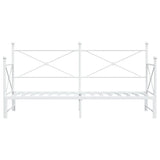 Divano Letto Estraibile senza Materasso Bianco 80x200cm Acciaio