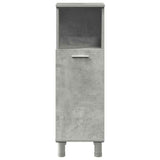 Set Mobili da Bagno 3 pz Grigio Cemento in Legno truciolato