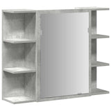 Set Mobili da Bagno 3 pz Grigio Cemento in Legno truciolato