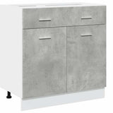Set Mobili da Cucina 7 pz Lyon Grigio Cemento