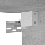 Set Mobili da Bagno 4 pz Grigio Cemento in Legno truciolato
