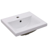 Set Mobili da Bagno 5 pz Grigio Cemento in Legno truciolato