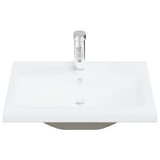 Set Mobili da Bagno 5 pz Grigio Cemento in Legno truciolato