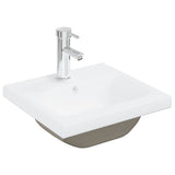 Set Mobili da Bagno 2 pz Grigio Cemento in Legno truciolato