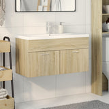 Mobile da Bagno con Lavabo Integrato Rovere Sonoma