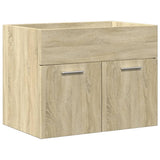 Set Mobili da Bagno 3 pz Rovere Sonoma in Legno truciolato