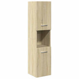 Set Mobili da Bagno 4 pz Rovere Sonoma in Legno truciolato