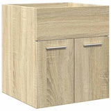 Set Mobili da Bagno 4 pz Rovere Sonoma in Legno truciolato
