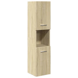 Set Mobili da Bagno 5 pz Rovere Sonoma in Legno truciolato