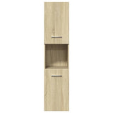 Set Mobili da Bagno 5 pz Rovere Sonoma in Legno truciolato