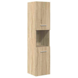 Set Mobili da Bagno 5 pz Rovere Sonoma in Legno truciolato