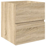 Set Mobili da Bagno 2 pz Rovere Sonoma in Legno truciolato