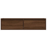 Mobile Porta TV con Luci LED Rovere Marrone 100X35,5x25 cm