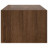 Mobile Porta TV con Luci LED Rovere Marrone 100X35,5x25 cm