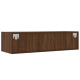 Mobile Porta TV con Luci LED Rovere Marrone 100X35,5x25 cm
