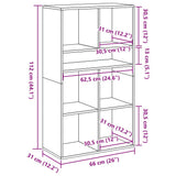 Libreria Rovere Artigianale 66x31x112 cm Legno truciolato