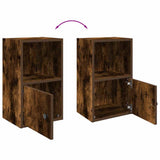 Libreria Rovere Fumo 31x24x52 cm in Legno truciolato