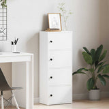 Libreria Bianca 40x24x102 cm in Legno truciolato