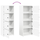 Libreria Bianca 40x24x102 cm in Legno truciolato