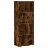 Libreria Rovere Fumo 40x24x102 cm in Legno truciolato