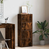 Libreria Rovere Fumo 40x24x102 cm in Legno truciolato
