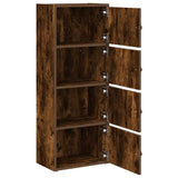 Libreria Rovere Fumo 40x24x102 cm in Legno truciolato