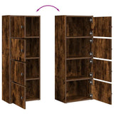 Libreria Rovere Fumo 40x24x102 cm in Legno truciolato