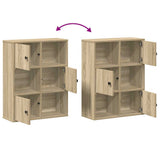Libreria Rovere Sonoma 60x24x76,5 cm in Legno truciolato