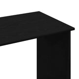 Scrivania Nera 102x50x75 cm in Legno truciolato